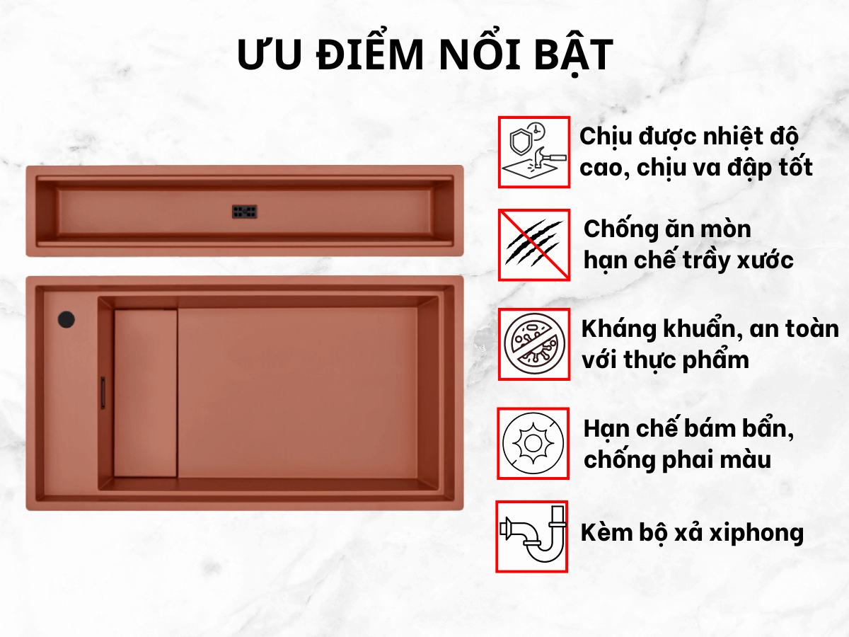 Ưu điểm nổi bật của Chậu Malloca MYST K83S - MYST K83L