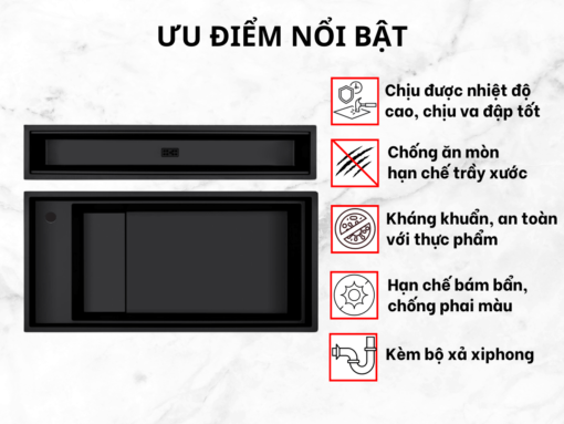 Ưu điểm nổi bật của Chậu Malloca MYST K86S - MYST K86L