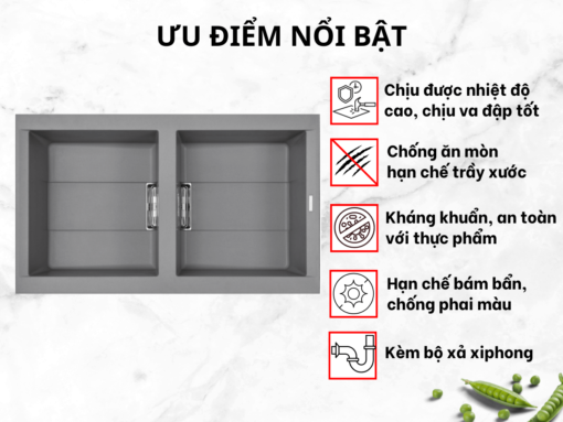 Chậu đá Malloca SMART K-450