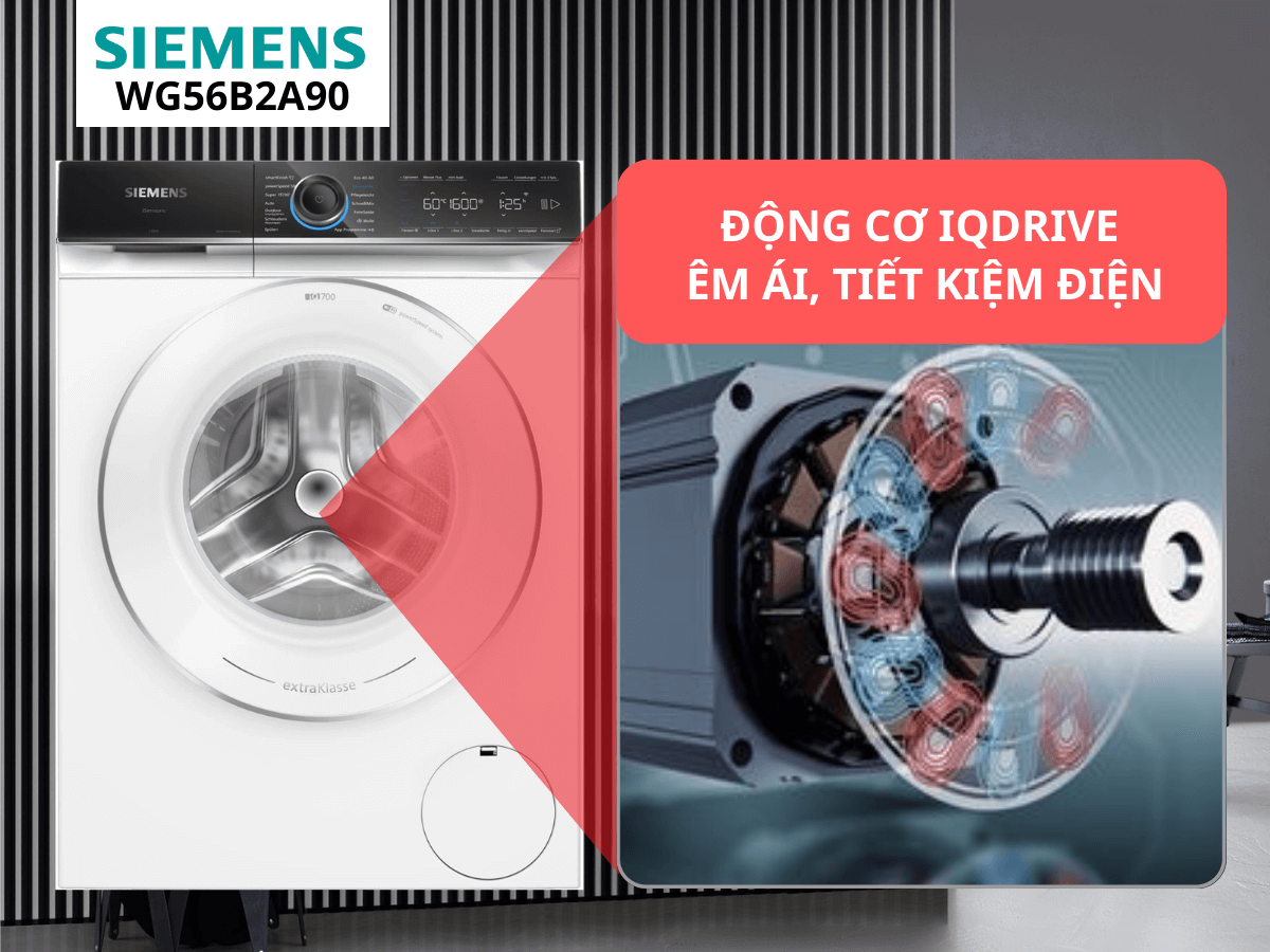 Máy giặt Siemens WG56B2A90 iQ700 10kg