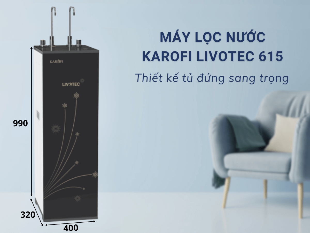 Máy lọc nước Karofi Livotec 615