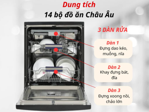 Dung tích 14 bộ đồ ăn Châu Âu