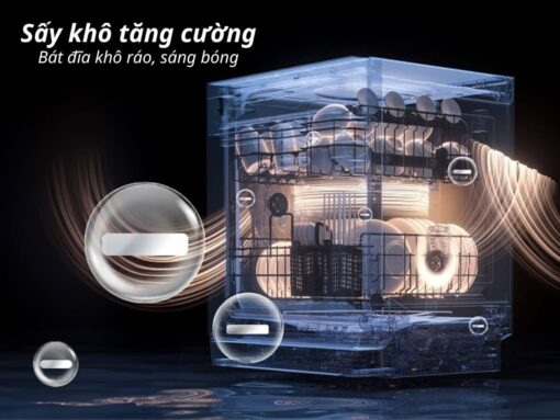 Chức năng rửa nước nóng làm sạch sâu và diệt khuẩn