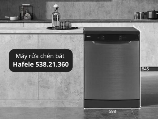 Máy rửa chén bát Hafele 538.21.360 thiết kế độc lập dễ lắp đặt và di chuyển
