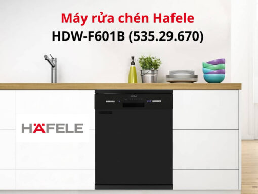Máy rửa chén Hafele HDW-F601B (535.29.670) thiết kế độc lập dễ lắp đặt và di chuyển