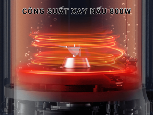 Công suất xay nấu 800W cho hiệu suất làm việc mạnh mẽ