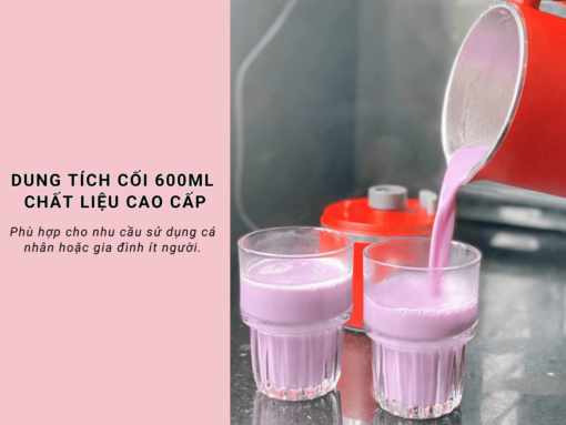 Dung tích cối 600ml, chất liệu cao cấp