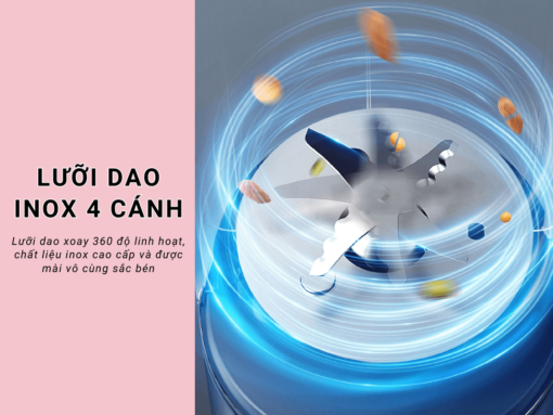 Lưỡi dao inox 4 cánh 