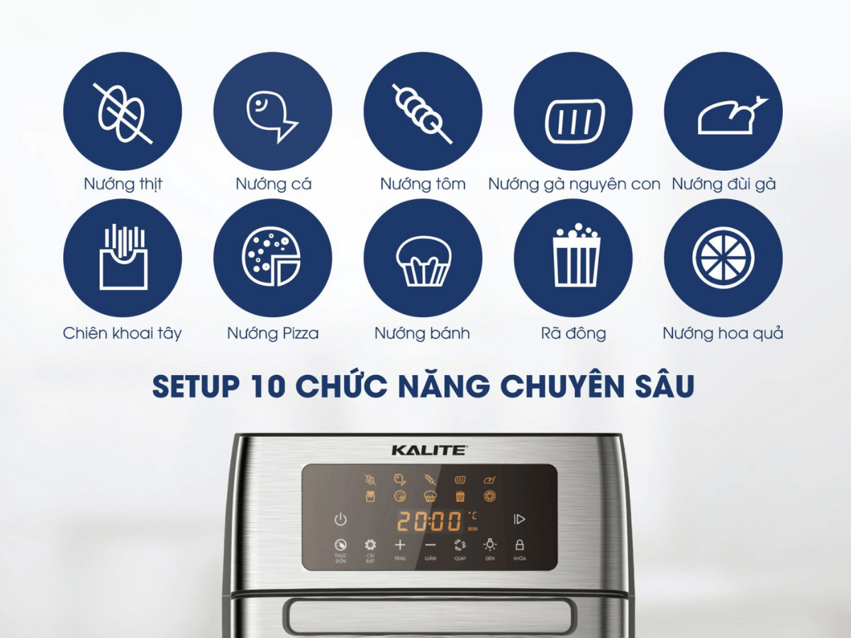 Nồi chiên không dầu Kalite KL-1500