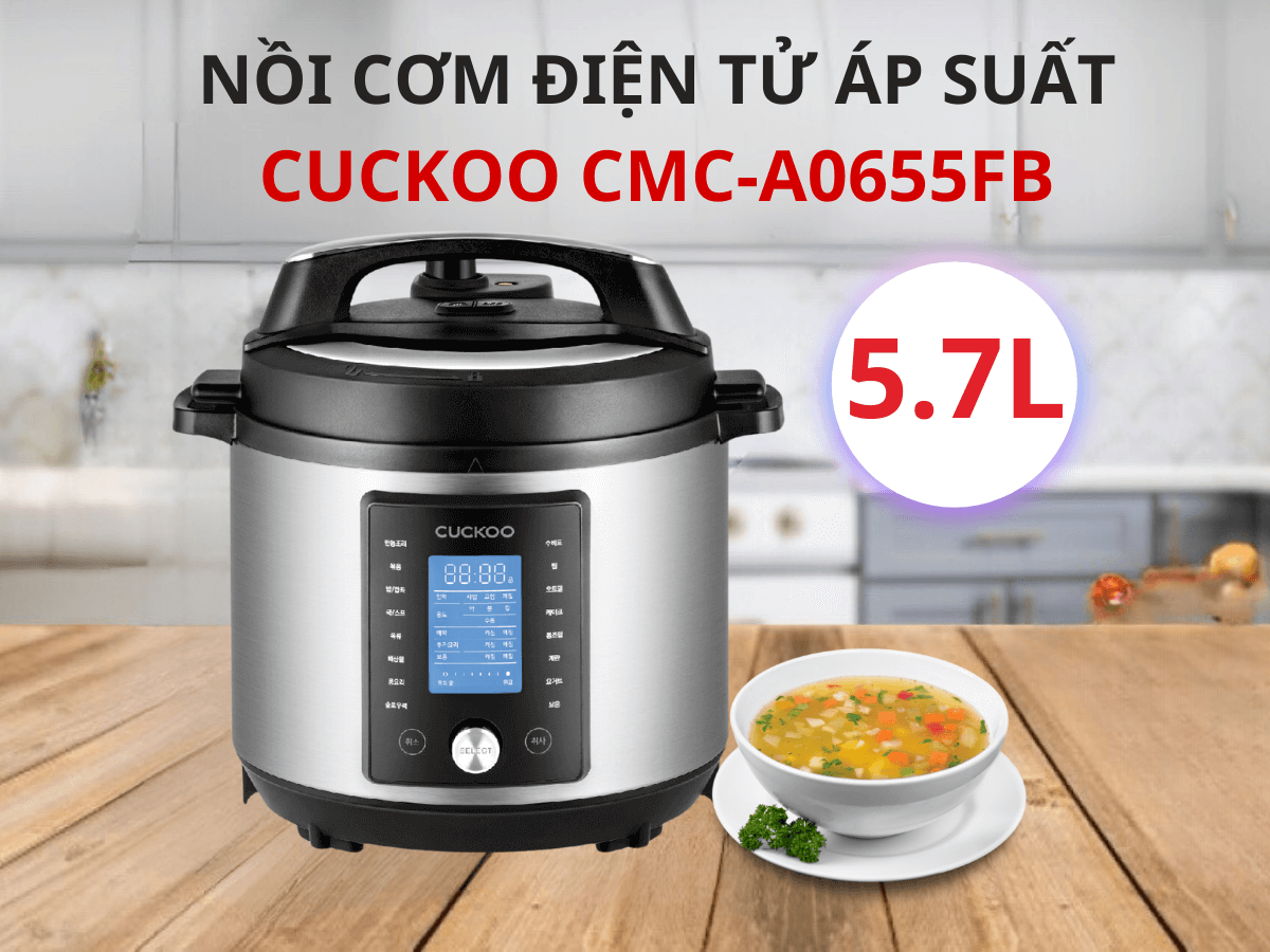 Nồi cơm điện tử áp suất Cuckoo CMC-A0655FB