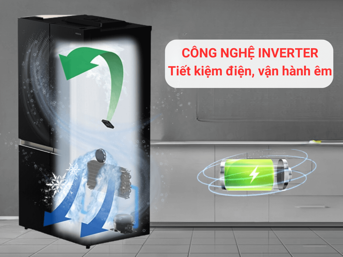 Tủ lạnh Hitachi R-WB700VGV2
