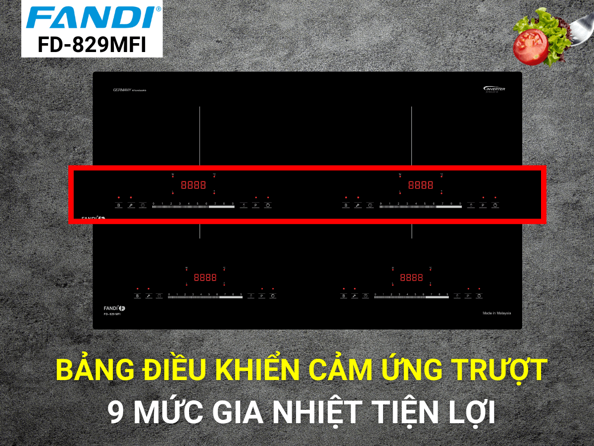 Điều khiển cảm ứng trượt hiện đại, dễ sử dụng