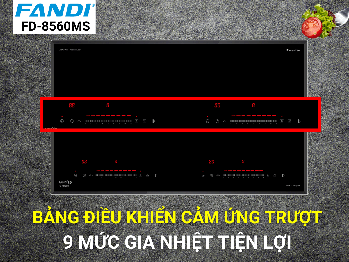 Điều khiển cảm ứng trượt hiện đại, dễ sử dụng