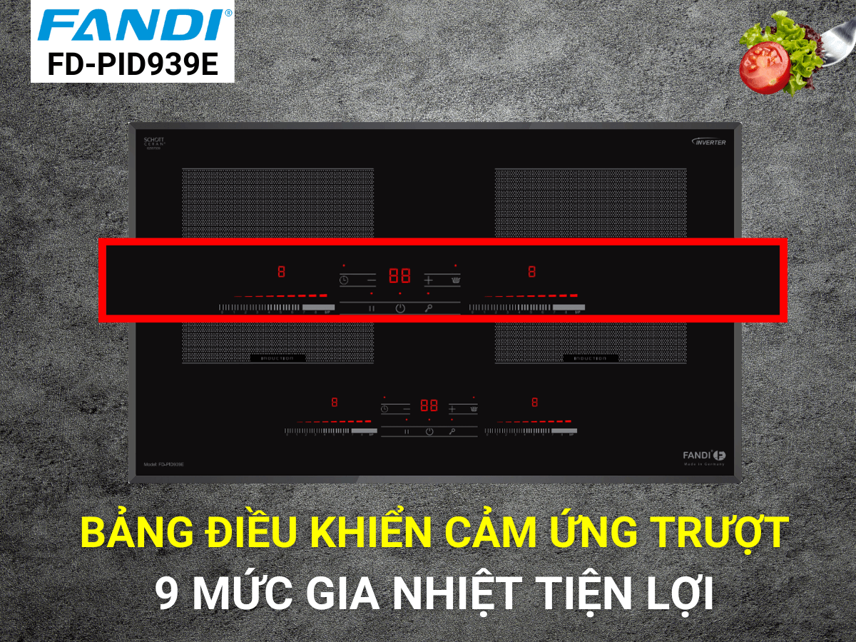 Điều khiển cảm ứng trượt hiện đại, dễ sử dụng