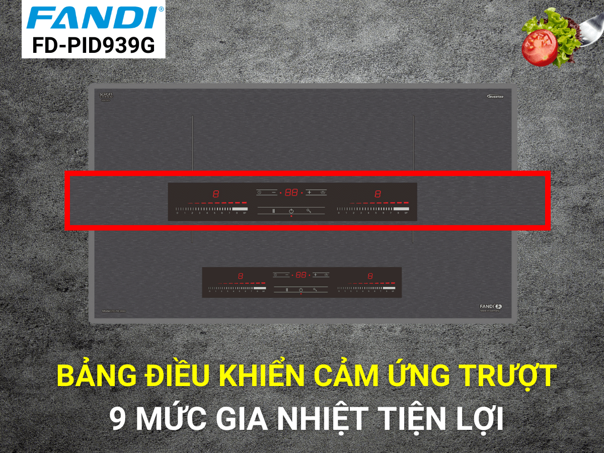 Điều khiển cảm ứng trượt hiện đại, dễ sử dụng