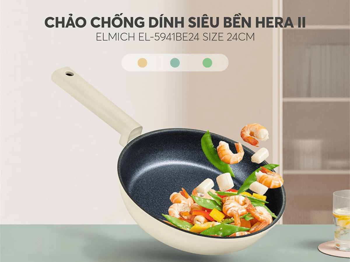 Tổng quan về Chảo Elmich Hera II EL-5941BE 24cm
