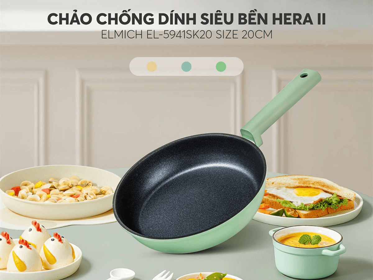 Tổng quan về chảo Elmich Hera II EL-5941GY 20cm