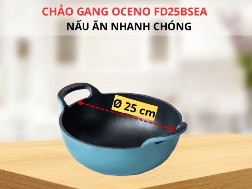 Tổng quan về Chảo gang Oceno FD25BSEA 25cm