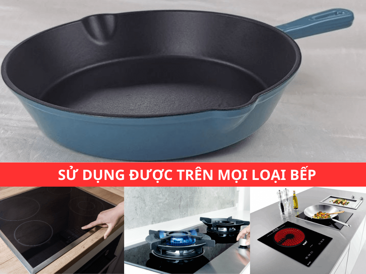 Sử dụng được trên mọi loại bếp