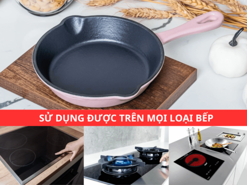 Chảo gang Oceno FR20DPINK 20cm