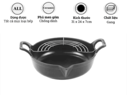 Chảo gang Oceno FR24D 24cm
