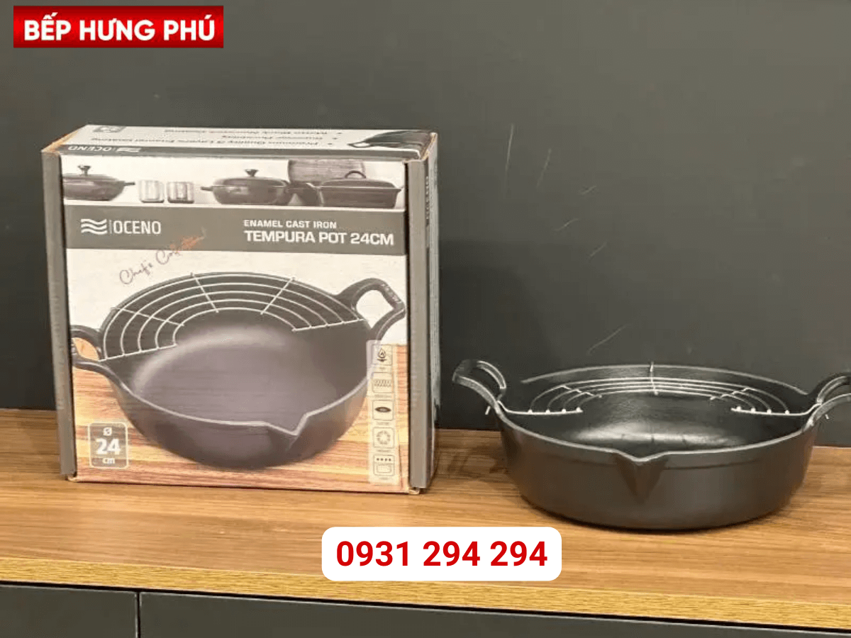 Chảo gang Oceno FR24D 24cm