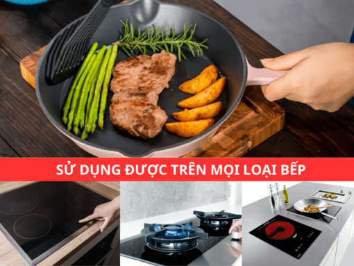 Chảo gang Oceno FR26GPINK 26cm