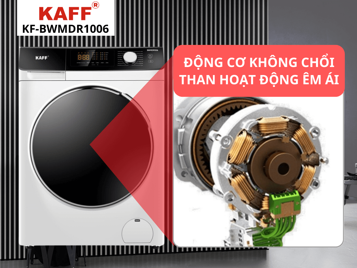 Động cơ không chổi than hoạt động êm, tiết kiệm điện