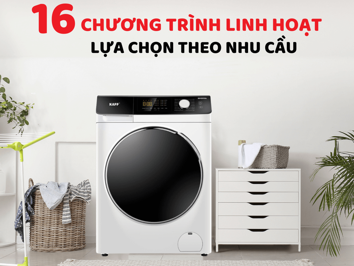 Đa dạng chương trình giặt đáp ứng mọi nhu cầu