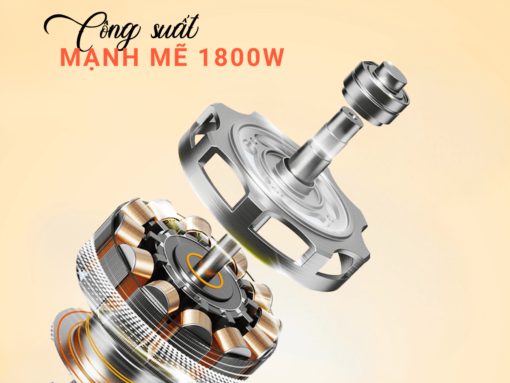 Tổng công suất lớn 1800W