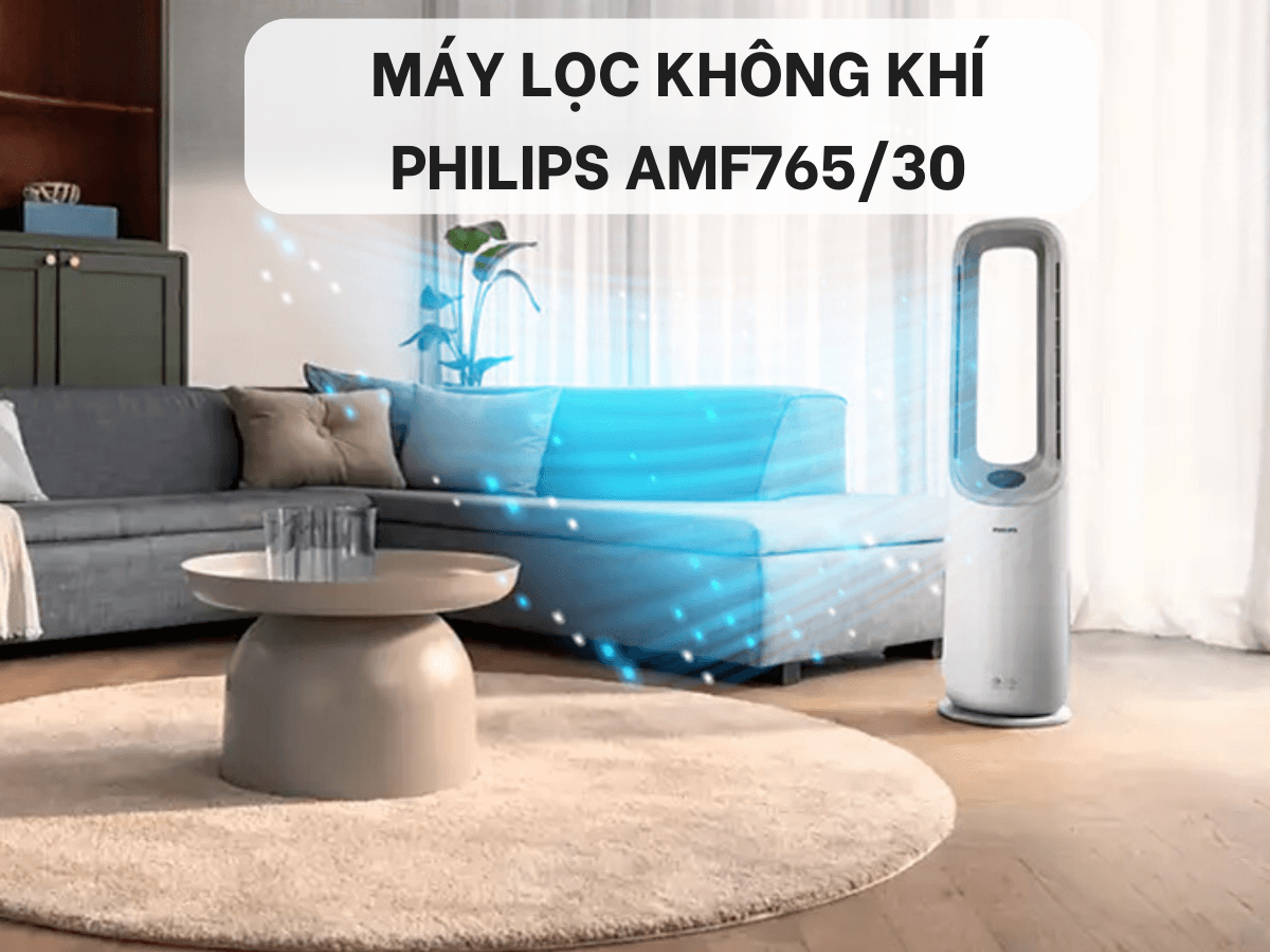 Máy lọc không khí Philips AMF765/30 thiết kế 2in1 tiện ích, sang trọng