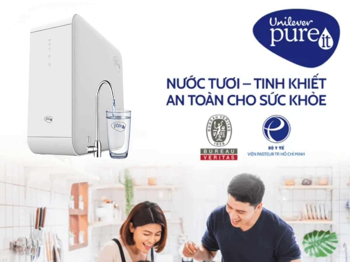 Nước sau lọc đạt tiêu chuẩn nước uống đóng chai