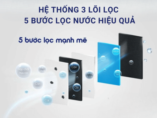 Hệ thống 5 bước lọc cho hiệu suất lọc tối ưu