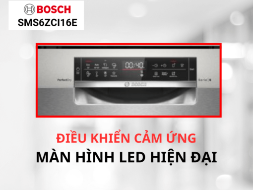 Điều khiển cảm ứng và màn hình LED hiện đại