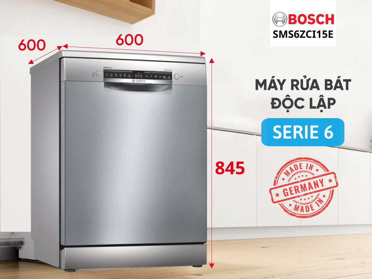 Máy rửa bát độc lập Bosch SMS6ZCI15E Serie 6