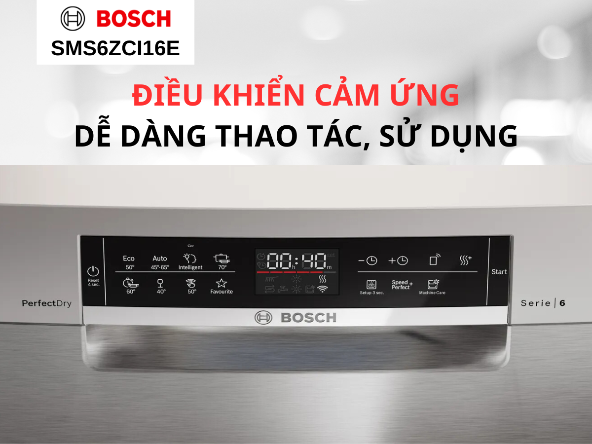 Điều khiển cảm ứng và màn hình LED hiện đại