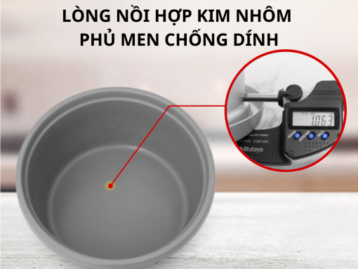 Lòng nồi hợp kim nhôm phủ men chống dính
