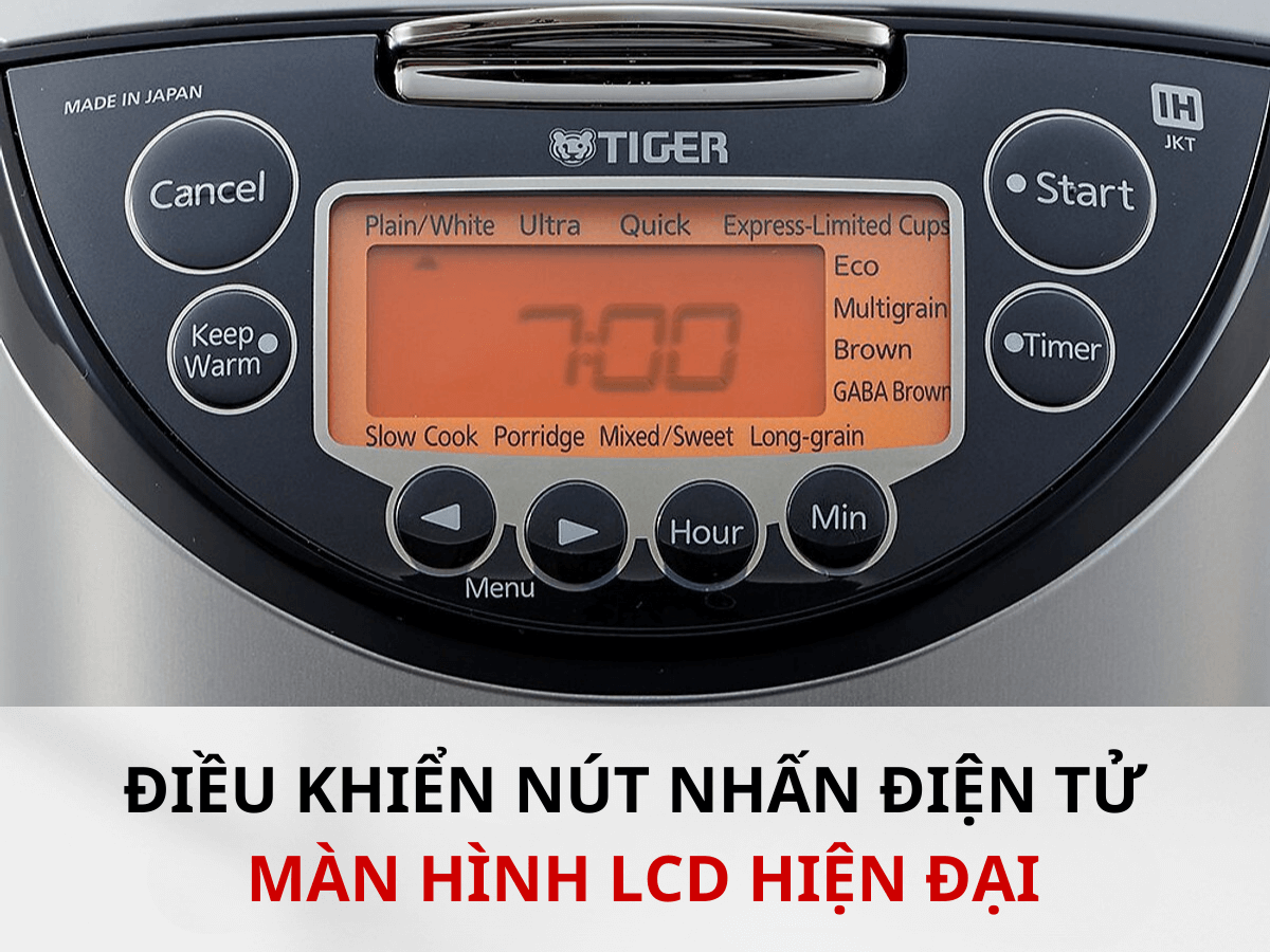 Điều khiển nút nhấn điện tử, màn hình LCD