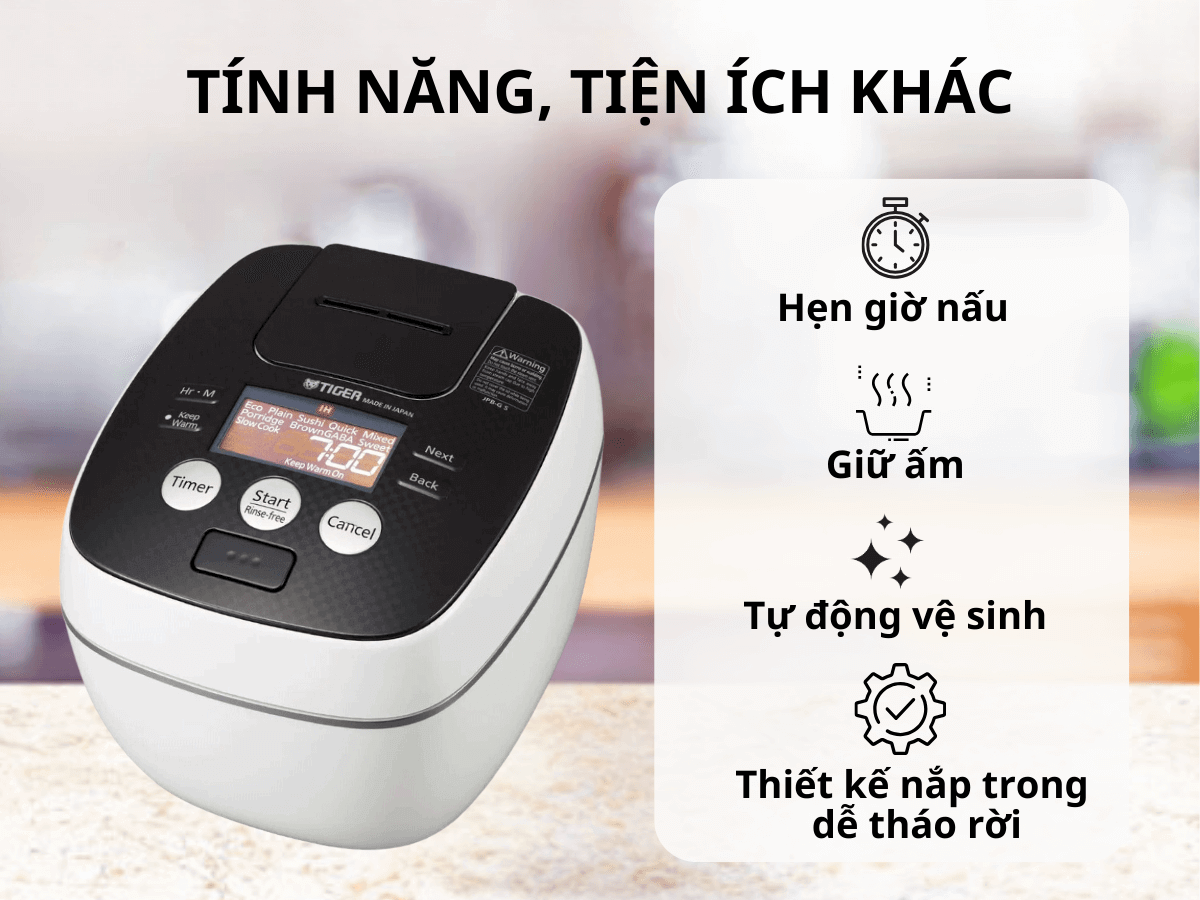 Nồi cơm điện tử cao tần Tiger JPB-G10S