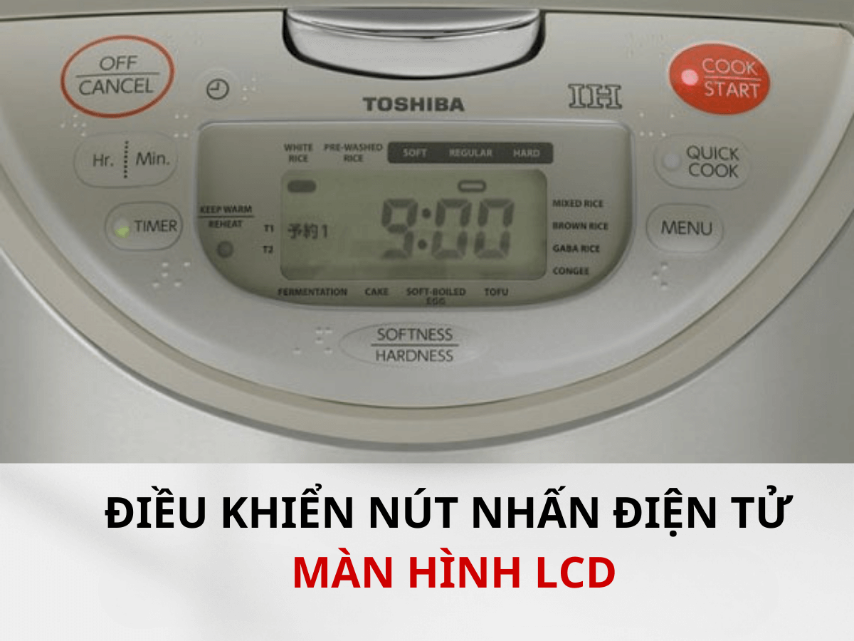 Điều khiển nút nhấn điện tử, màn hình LCD