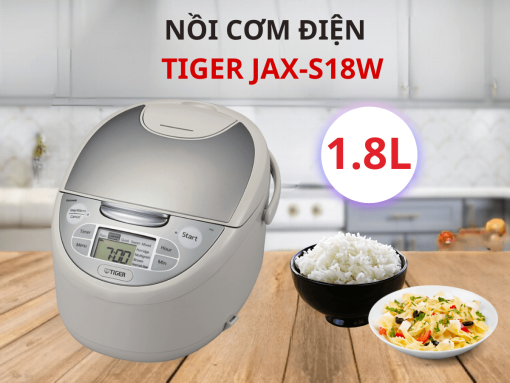 Nồi cơm điện tử Tiger JAX-S18W