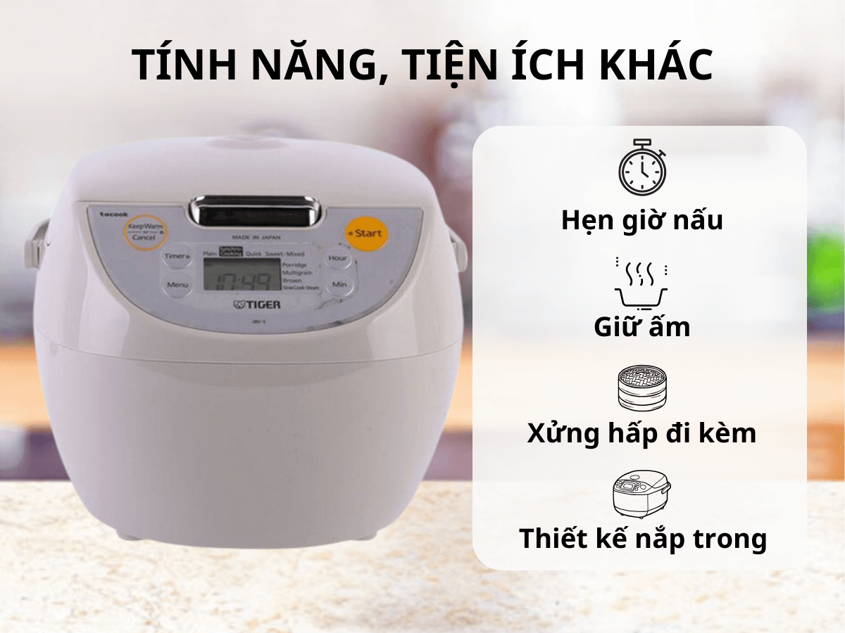 Nồi cơm điện tử Tiger JBV-S18W
