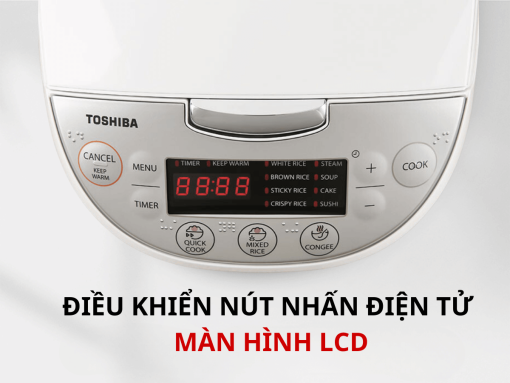 Nồi cơm điện tử Toshiba RC-10DH2PV(W)