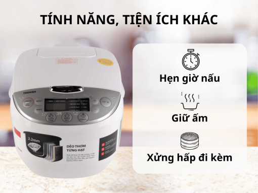 Nồi cơm điện tử Toshiba RC-10DH2PV(W)