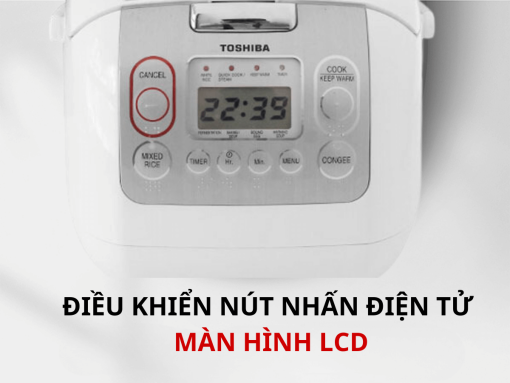 Nồi cơm điện tử Toshiba RC-18NMFVN(WT)