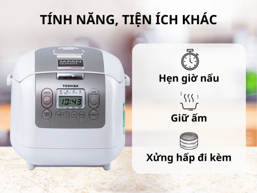 Nồi cơm điện tử Toshiba RC-18NMFVN(WT)