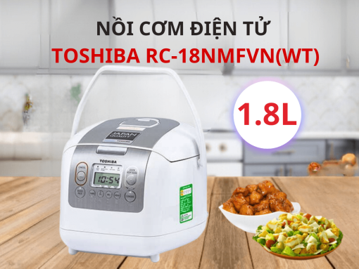 Nồi cơm điện tử Toshiba RC-18NMFVN(WT)