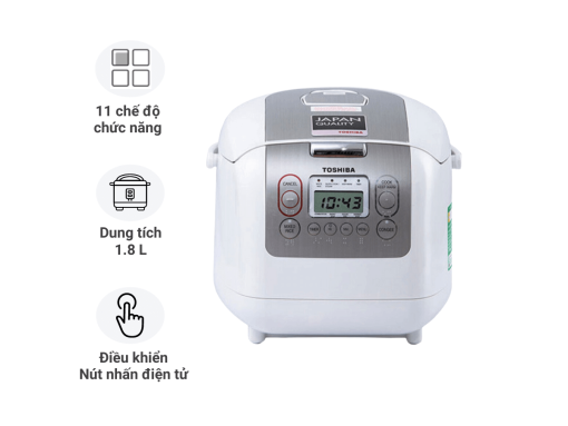 Nồi cơm điện tử Toshiba RC-18NMFVN(WT)