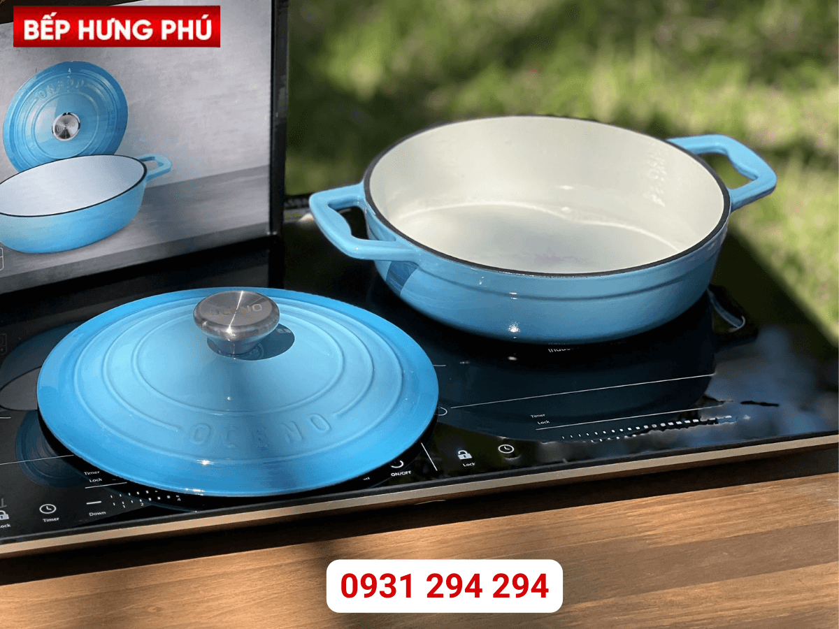Nồi gang Oceno CRS-22A-LBLUE 22cm