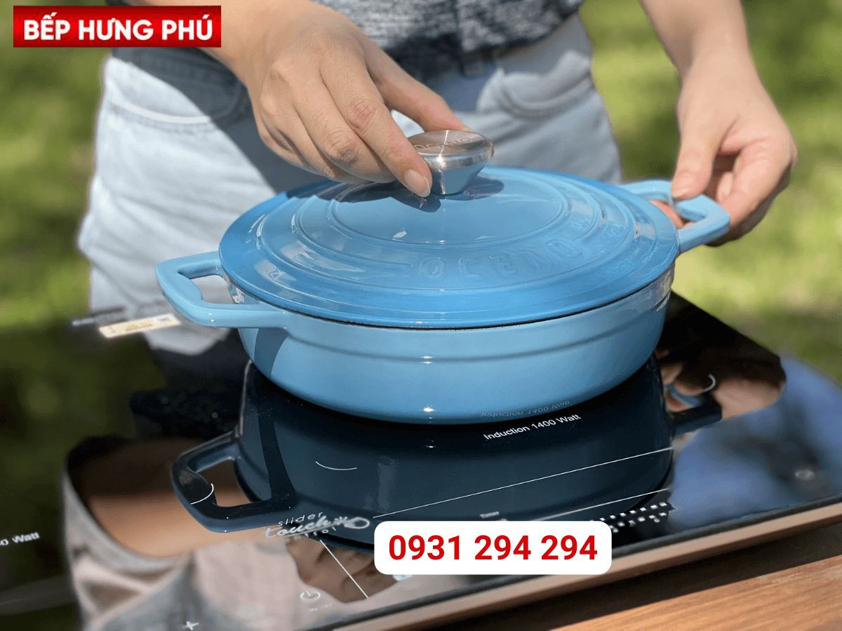Nồi gang Oceno CRS-22A-LBLUE 22cm